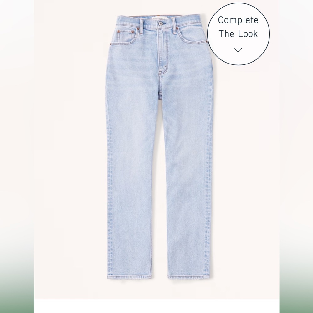 Curve Love High Rise Ankle Straight Jeans-Light Denim